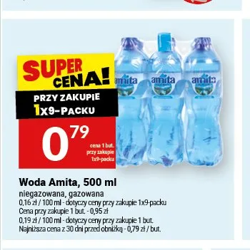 Woda gazowana Amita 9-pak promocja w Twój Market