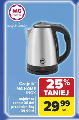 Czajnik MG HOME INOX promocja w Carrefour