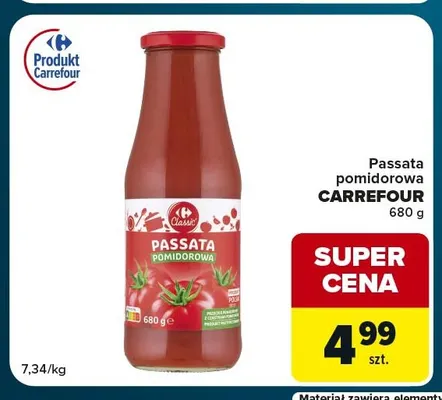 Passata pomidorowa Carrefour promocja w Globi