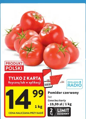 Pomidor czerwony luz promocja w Intermarche