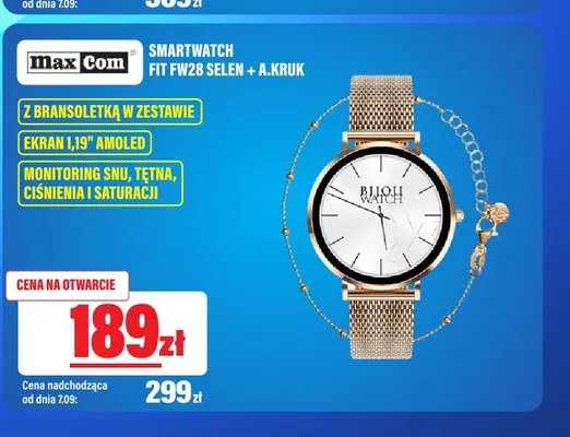 Smartwatch Maxcom Fit FW28 Selen + A.Kruk promocja w RTV EURO AGD