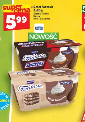 Deser Fantasia Snickers Danone 2-pak promocja w TOPAZ