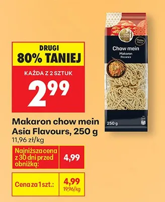 Makaron chow mein promocja w Biedronka