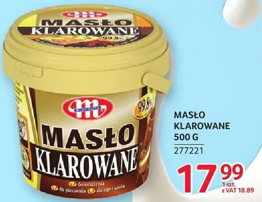 Masło Mlekovita klarowane 500 g promocja w Selgros