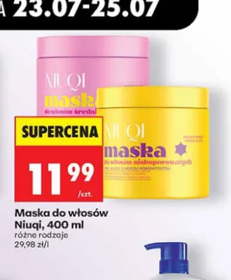 Maska do włosów niskoporowatych Niuqi promocja w Biedronka