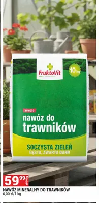 Nawóz mineralny do trawników FruktoVit promocja w Merkury Market