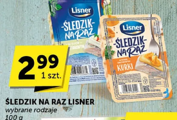 Śledzie na raz Lisner promocja w Groszek