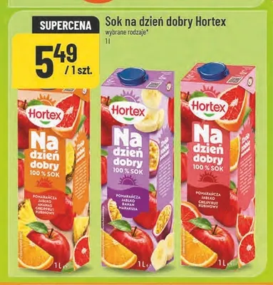 Sok Na dzień dobry Hortex pomarańcza jabłko banan marakuja promocja w POLOmarket
