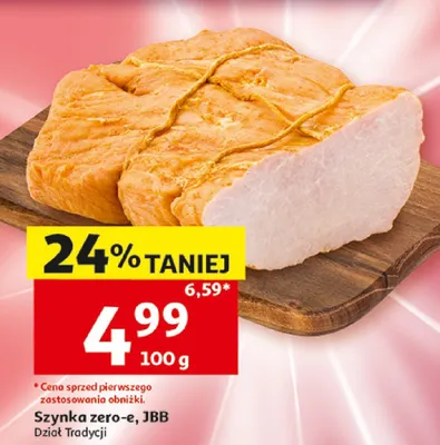 Szynka zero-e JBB promocja w Auchan