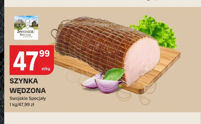 Szynka wędzona Swojskie Specjały promocja w Chorten
