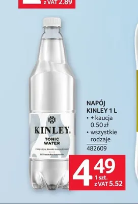 Napój Kinley Tonic Water promocja w Selgros