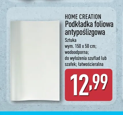 Podkładka foliowa antypoślizgowa Home Creation promocja w Aldi