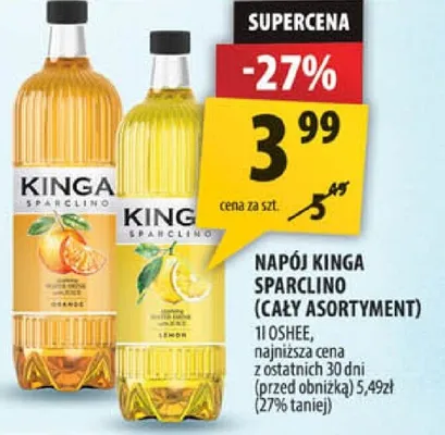 Napój Kinga Sparclino Oshee promocja w Arhelan