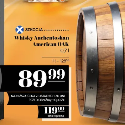 Whisky Auchentoshan American Oak promocja w POLOmarket