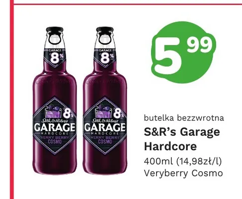 Piwo Garage Hardcore Veryberry Cosmo promocja w Limonka