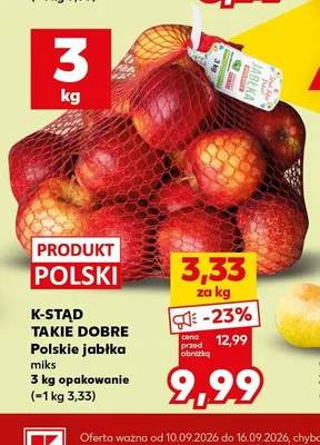 Jabłka polskie miks K-Stąd Takie Dobre promocja w Kaufland