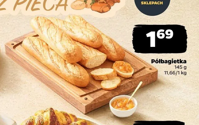 Półbagietka promocja w Netto