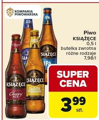 Piwo Książęce różne rodzaje promocja w Carrefour Market