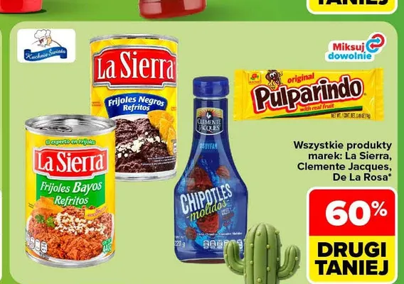 Fasola Frijoles Negros Refritos La Sierra promocja w Carrefour