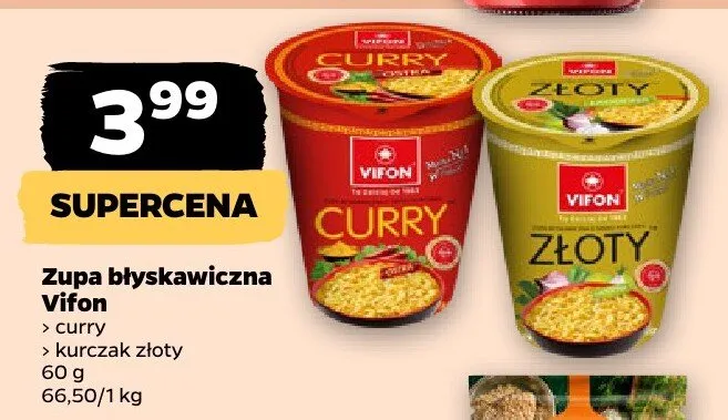 Zupa błyskawiczna curry promocja w Netto