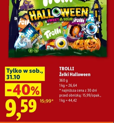 Żelki Trolli Halloween promocja w Lidl
