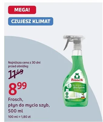 Płyn do mycia szub Frosch, 500 ml promocja w Rossmann
