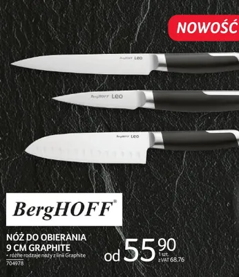 Nóż do obierania BergHOFF 9cm Graphite promocja w Selgros