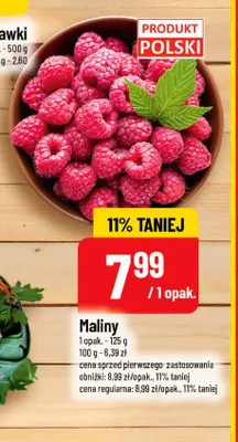 Maliny promocja w POLOmarket
