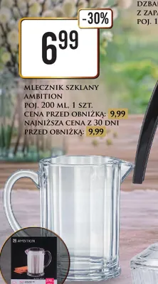 Mlecznik szklany Ambition promocja w Dino