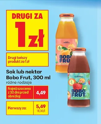 Nektar Bobo Frut promocja w Biedronka
