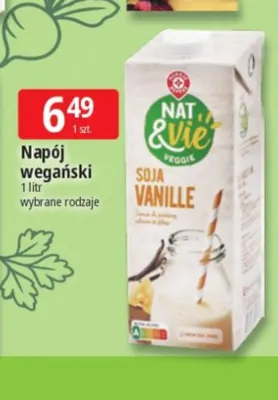 Napój wegański Nat & Vie promocja w Leclerc