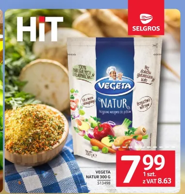 Przyprawa warzywna Vegeta Natur promocja w Selgros