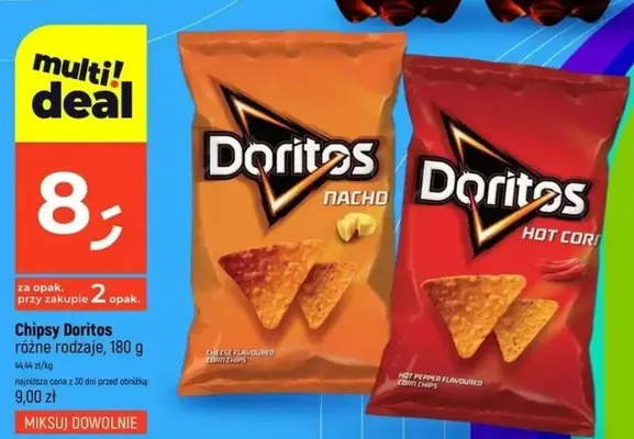Chipsy Doritos Hot Corn promocja w Dealz