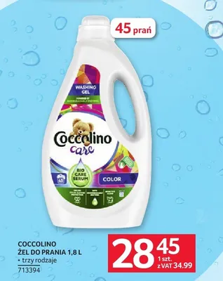 Żel do prania Coccolino Care 1,8l 45 prań promocja w Selgros