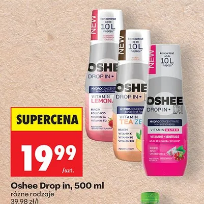 Napój Oshee Drop in promocja w Biedronka