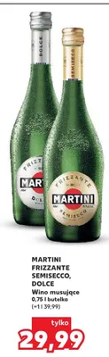 Wino musujące MARTINI FRIZZANTE SEMISECCO promocja w Kaufland