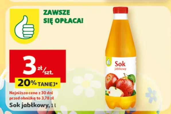 Sok jabłkowy promocja w Auchan