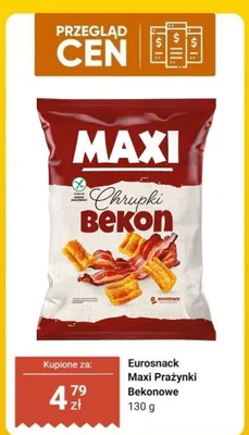 Maxi Prażynki Bekonowe Eurosnack promocja w Dino