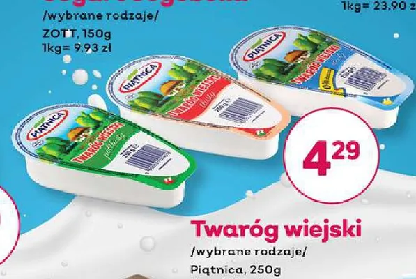 Twaróg wiejski lekki Piątnica promocja w Bliski
