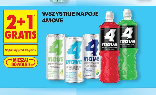 Napój 4MOVE Active Vitamins + Magnesium promocja w Biedronka