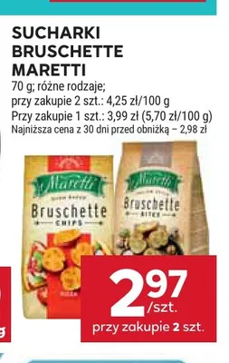 Sucharki Bruschette Maretti promocja w Stokrotka