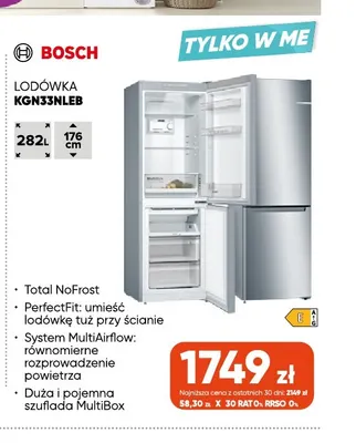 Lodówka KGN33NLEB Bosch promocja w Max Elektro