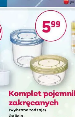 Komplet pojemników zakręcanych Galicia 370 ml promocja w Bliski