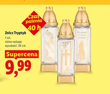 Znicz Tryptyk promocja w Lidl