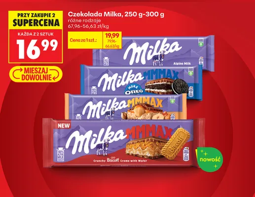 Czekolada Milka MMMAX promocja w Biedronka