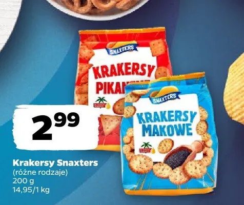 Krakersy różne rodzaje promocja w Netto