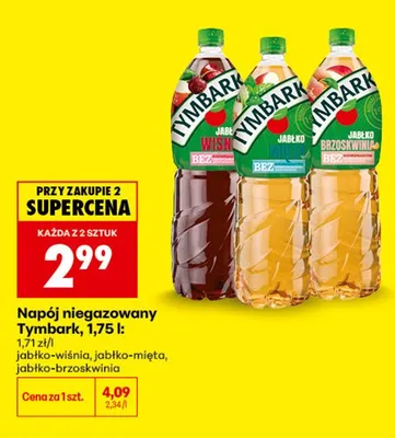 Napój niegazowany Tymbark jabłko-mięta promocja w Biedronka