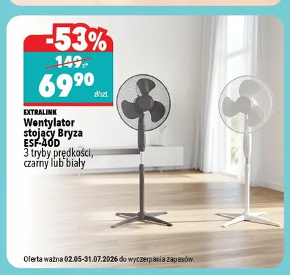 Wentylator stojący Extralink Bryza ESF-40D promocja w Biedronka Home