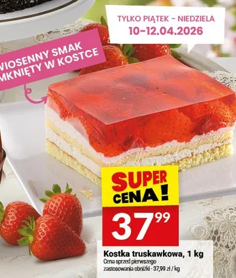 Kostka truskawkowa promocja w Twój Market