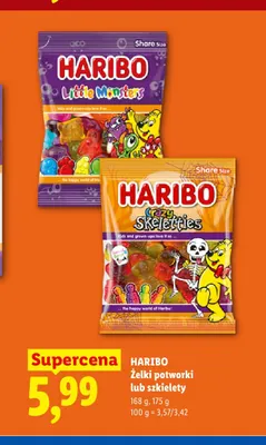 Żelki szkielety Haribo Crazy Skeletties promocja w Lidl